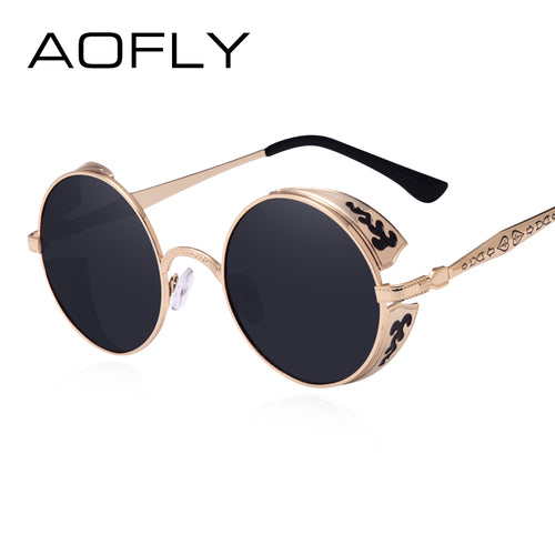 Steampunk Vintage Sunglass Fashion round
