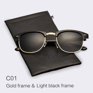 Classic Half Metal Polarized Sunglasses