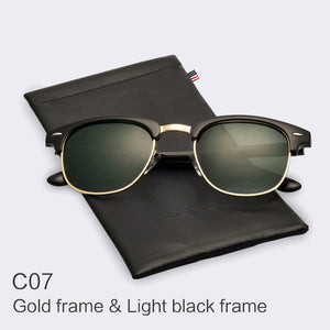 Classic Half Metal Polarized Sunglasses