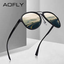 BRAND DESIGN Polarized Sunglasses Men Vintage