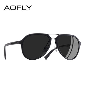 BRAND DESIGN Polarized Sunglasses Men Vintage